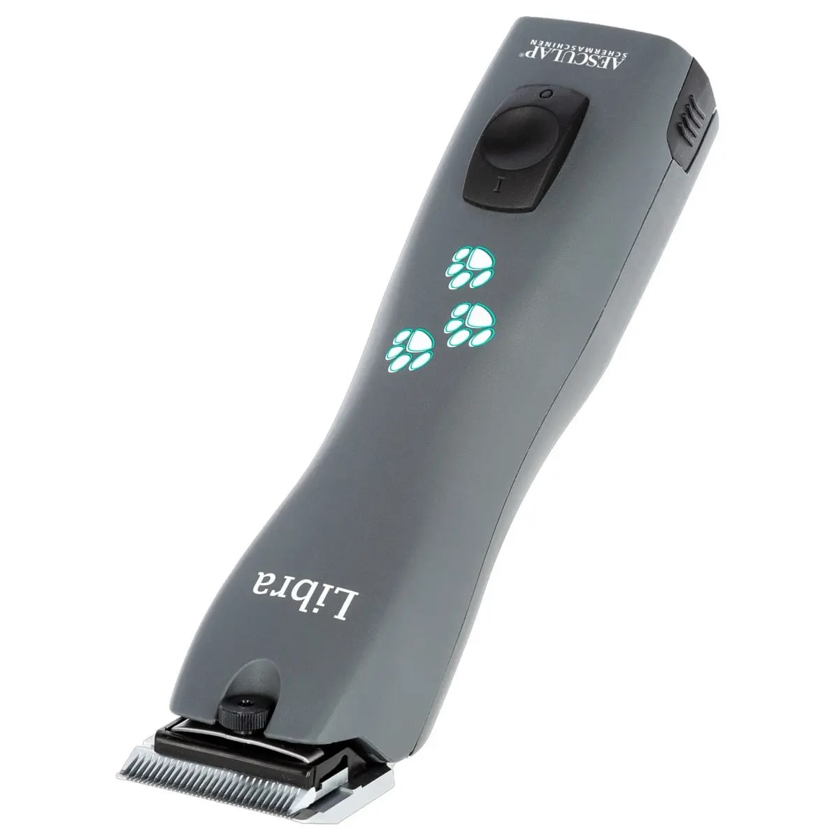 Aesculap Libra Cordless Clipper, Gray with Paw Prints — GT216
