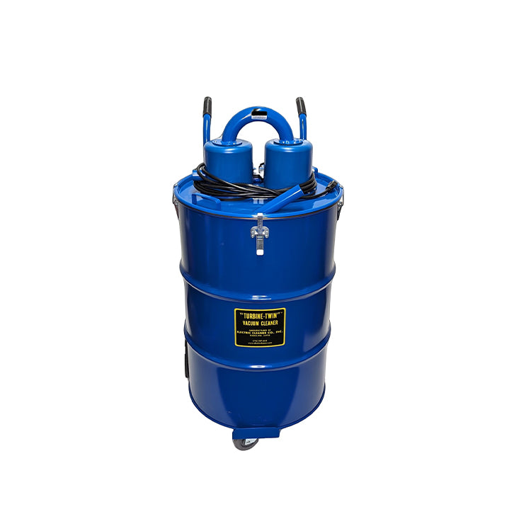 Electric Cleaner Company Turbine Twin 55 Gallon Industrial Blue USA — TYTW50