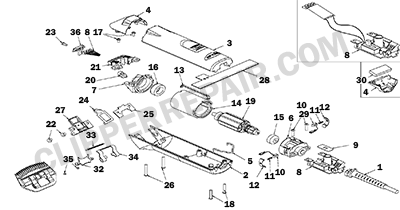 Andis (BGCL) Head Light Clipper diagram 1 of 2