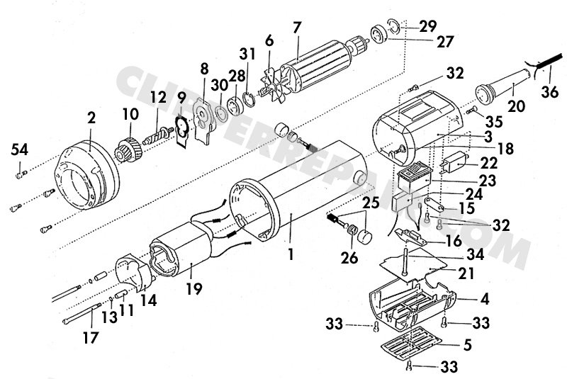 Andis LG-C Cattle Clipper diagram 1 of 3
