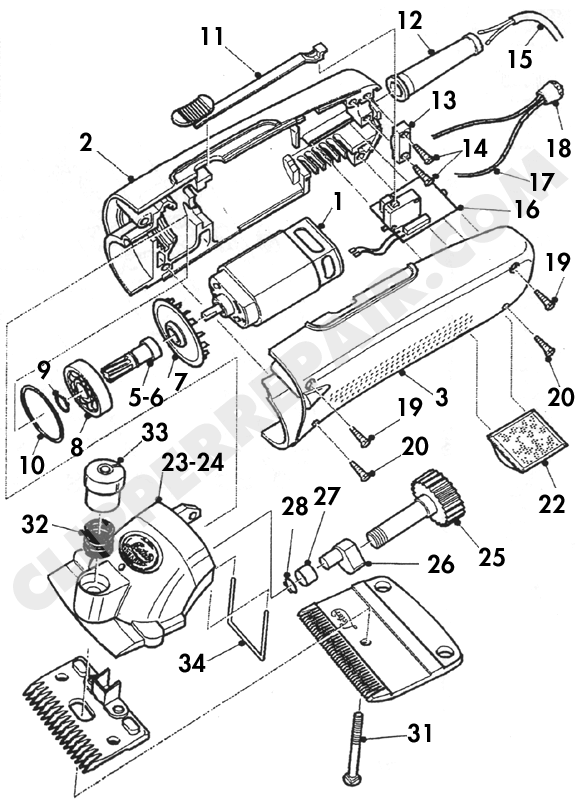 Lister Star Clipper diagram