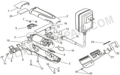 Andis (SMC) Excel Var. 5 Speed Clipper w/T-Blade diagram 1 of 2