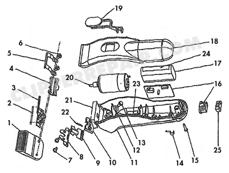 Oster Sculptor (Barber) diagram