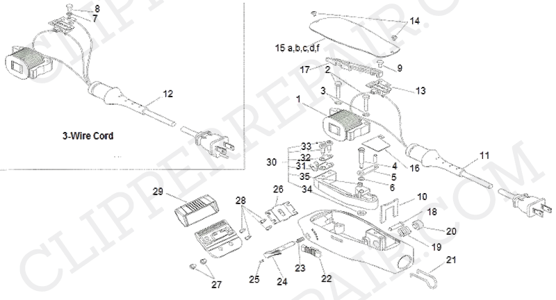 Andis (ML) Master Black Label Limited Edition diagram