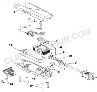 Andis (SL3) Styliner M3 Magnesium Trimmer diagram 1 of 2