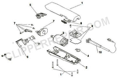 Andis (MBA) Tack Mate Adjustable Clipper diagram 1 of 2