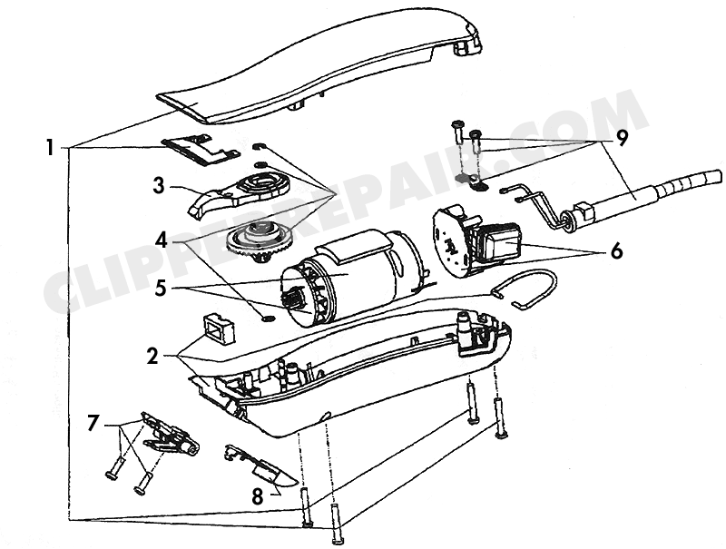 Wahl KM2 Clipper diagram 1 of 2