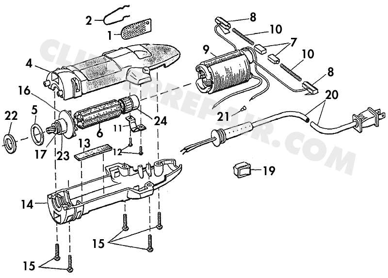 Oster Shearmaster diagram 1 of 3