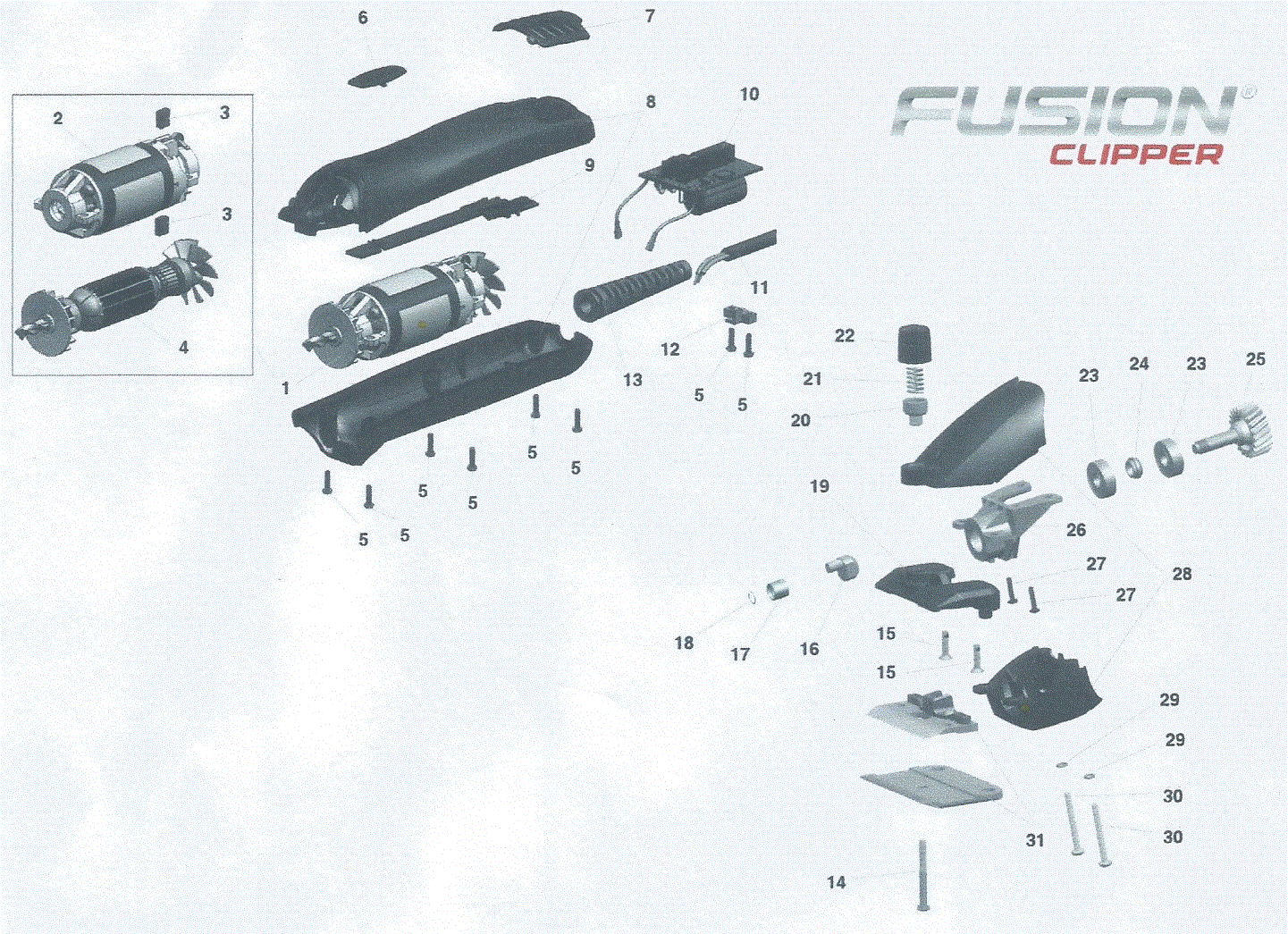 Lister Fusion Clipper (258-40720)